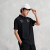 卡帕（Kappa）短袖POLO衫2024夏季新款男子运动休闲半袖字母T恤K0E32PD43 黑色-990 M