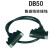 3排50DB50中继端子台免焊转接板公母头模组架伺服接头 DB50数据线_母对母_长度1米