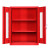 万普盾 应急物资存储柜 900*450*1200mm【红色】消防救援柜防汛装备器材展示柜紧急防护物品储备柜