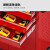 盾牙加强款抽屉式工具车五金工具箱车间工具柜维修小手推车箱零件柜 一抽双门红（带刹车）红色