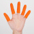 普舍（PUTSCHE）橙色乳胶指套 麻点防滑加厚手指套 L/大号 300只