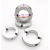 定制适用固定环分离型 光轴固定环夹紧环 夹轴器轴套轴承固定环限 铝分离-内径3MM（3*16*8）