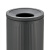 南 GPX-110YA 水泥灰色 港式斜口竖纹垃圾桶 桶身压竖纹 不锈钢防指纹商用户外室内室外垃圾桶
