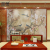 蓝鱼（LANYU）新中式花鸟梅花3D电视背景墙壁纸墙纸客厅卧室墙布尺寸定制壁画 透气整张-无纺布