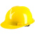 THOVER定制国型标玻璃钢工地帽透气加厚工程施工夏季头盔男定制印刷 PE+PP材质黄色