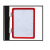 工品云超 磁性标签牌 货架标签 车间物流仓库标识牌 货架分类标示牌 双磁铁 A5红色（2个装）	