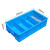 沛桥塑料格子箱PQ-1228四格箱外径:350*200*85mm蓝色可定制