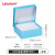 LABSHARK 纸质冻存管盒冷冻管盒格样本冻存盒低温储存盒防水纸质试管盒 【蓝色】81孔连盖(塑料中片) 1个