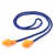 麦可辰硅胶防噪音睡眠用声隔音耳塞 圣诞树型1270 游泳防水防护耳塞 橙色蓝绳散装 均码