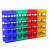 塑料螺丝盒五金物料盒斜口盒钻头工具收纳盒组合式货架零件盒 6号(蓝)520*350*190