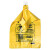 一次性加厚手提垃圾袋黄色诊所用塑料袋大号平口废物袋子 500只平口55x60 加厚