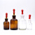 玻璃滴瓶30/60/125ml透明棕色实验耗材DIY精油红胶头英式滴瓶 白色普通（125ml）