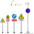 交通标志牌立杆道路指示牌路牌f杆双单悬臂式单立柱式标志杆反光 路牌