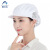 阿力牛 ATH-022 工作帽子 女车间工厂防尘透气 食品厂包头 卫生餐饮 厨师帽 半网白色 