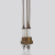 lieve锅炉水位计电极探针测水位控制电极棒液位传感器感应探头报警配件 铜螺纹单极G1/4(2分)