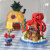 哈梵游漂流瓶海洋动物积木微颗粒海马章鱼拼装河豚儿童玩具创意摆件 海马 含漂流瓶