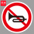 谋福 交通标志指示牌 安全道路标识牌可定制 禁止鸣喇叭-贴反光膜写真(平板钉墙款)
