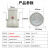 定制适用视孔灯BSD96化学容器LED视孔灯12V24V36V220V反应釜 防爆一体式20W带开关220V