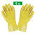 浸塑杀鱼橡胶止滑劳保手套加厚胶皮颗粒防水防滑工作耐磨防油 黄色浸塑手套（5双）