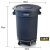 迈恻亦大号塑料圆形垃圾桶酒店厨房工业环卫物业大容量有盖加厚收纳水桶 150L不带盖拍下备注颜色