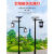 中式仿古户外灯笼3米景观灯led公园小区防水复古灯笼太阳能 3米单臂款式二接电款