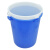 兰诗 YJ-E086 圆形水桶 塑料桶储物收纳桶酒店厨房大号环卫物业垃圾桶 蓝色80升无盖