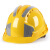 锐明凯工地国标过检安全帽厂家三筋ABS施工程建筑防砸透气绝缘头盔印字 国标三筋透气款 黄色