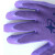 红宇劳保手套L309紫色乳胶发泡手套防滑耐磨工作干活透气防护 红宇L309绿纱黑12双 M