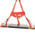 高空清洁电力施工擦玻璃吊绳滑板安全座板高空坐板安全绳套装 4层杨木加挂点