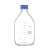 透明丝口瓶蓝盖试剂瓶玻璃宽大口方形瓶100 250 500 1000ml 2000ml 透明 GL45