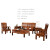 【夏日聚惠】和家安 红木家具非洲花梨（学名：刺猬紫檀）沙发组合 实木沙发 中式仿古客厅沙发 六件套(三人位+单人位*2+茶几+方几*2)