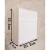 mnkuhg厕所纸巾盒亚克力防水浴室纸盒卫生间塑料方形草纸盒厕纸盒免打孔 欧式银光网 横式