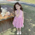 蓓馨贝（Beixinbei）女童红色连衣裙夏季新款3周岁礼服女宝宝红色背心公主裙儿童裙子5 粉色玫瑰花连衣裙 90码建议身高80-90 年龄1-2岁