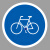 谋福（CNMF）交通标志指示牌 停车场标识牌可定制【非机动车行驶-贴反光膜写真（加铝槽和抱箍）】