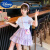 迪士尼（Disney）女童夏季洋气连衣裙大童夏款儿童公主裙女夏装2024新款裙子夏 2012白色 110cm(110cm)
