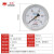 红旗仪表YO-100Z氧气仪表轴向不带边禁油氧气专用压力表 测氧专用 0-1MPa