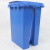 冰禹 分类连体塑料垃圾桶 BY-7549-20L蓝色 230*285*380mm