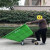 400L保洁车手推塑料环卫垃圾车大号户外垃圾桶市政物业垃圾清运车 绿色桶体 (配件)颜色备注