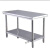 不锈钢桌子长方形正方形双层工作台加厚餐馆台子打荷商用 加厚60长*60宽*80高双层