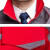 瑞可特 RSF290 春秋帆布工作服套装 工厂车间汽修加油站长袖劳保服工衣 红色 M-165 