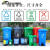 大号平口垃圾分类垃圾袋一次性可降解加大社区物业四色厨余塑料 蓝色可回收物80X90 50只_