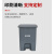加厚塑料脚踏垃圾桶生活室内家用带盖厨房垃圾桶15L50L100L卫生桶 超厚100L脚踏垃圾桶灰色