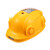 hT国标太阳能风扇安全帽带APP蓝牙AI智能语音工地降温头盔 四风扇黄色16000蓝牙双空调APP