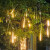 亿兆美 流星雨led灯太阳能户外LED防水彩灯闪灯串灯挂树上春节工程亮化装饰流水瀑布灯 白色 80厘米8根装