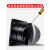 适用10寸排风扇厨房抽风机强力换气扇抽油烟风扇管道油烟机大功率 12寸黑色+5米管+卡箍+支架