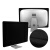 保护屏幕套防一体机液晶屏显示屏电脑防尘罩iMacPro台式电脑屏套 苹果G6小键盘套 黑色 20英寸
