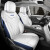 傲程瑞虎8 Pro/plus专用汽车座套四季通用皮革坐垫专车定制座椅套 咖色-豪华版 后排半包围