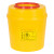 适用于利器盒针头圆形锐器盒黄色医院用垃圾桶一次性废物诊所 方形推盖8L