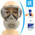 元族定制适用定制适用防尘面罩眼镜口罩一体面具工业粉尘打磨土石灰煤 分体面具+30片棉（送玻璃眼镜）