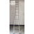 适用镀锌铁梯子加厚人字梯合页梯折叠梯工程梯方形梯防滑结实 4米方管加厚直梯9步